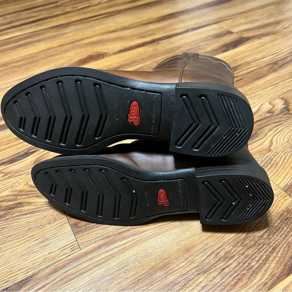 justin bullhide cowboy boots 8.5D - Picture 5 of 6